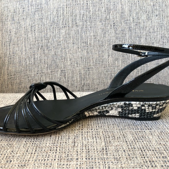 Brand new, never worn Giuseppe Zanotti wedge sandals in Italian shoe size 37.5 - Picture 4 of 16